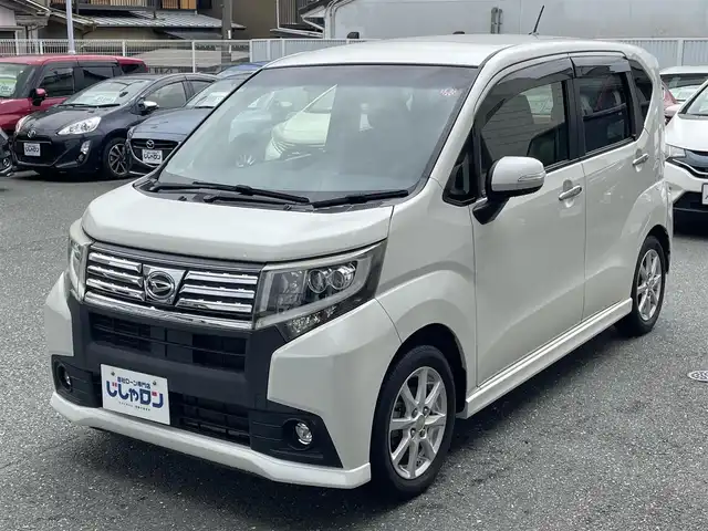 ダイハツ ムーヴ カスタム X 愛知県 2016(平28)年 7.7万km パールホワイトⅢ (株)IDOMが運営する【じしゃロン豊川店】の自社ローン専用車両になります。こちらは現金またはオートローンご利用時の価格です。自社ローンご希望の方は別途その旨お申付け下さい/ 社外メモリナビ/　◯ CD再生機能/　◯ ワンセグTV/ プッシュスタート/ ETC/ ステアリングスイッチ/ ドアバイザー/ ウインカーミラー/ フロアマット