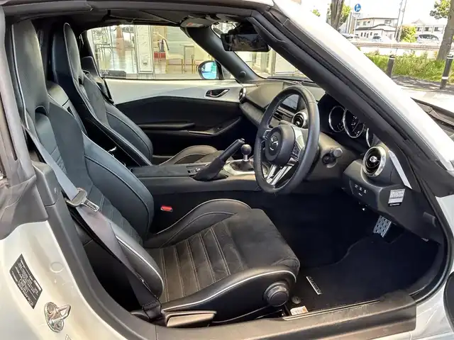 マツダ ロードスター ＲＦ RS 宮城県 2022(令4)年 0.4万km スノーフレイクホワイトパールマイカ /ワンオーナー//純正opアルカンターラ内装/(コンソールリッド/シフトブーツ/インパネ/ドアパネル)//フロント・リアアンダースカート//純正メモリナビ//CD/DVD/BT/USB/フルセグテレビ//BOSEプレミアムサウンド//クルーズコントロール//衝突被害軽減ブレーキ//車線逸脱警報//パーキングセンサー//ブラインドスポットモニター//社外デジタルインナーミラー//ETC2.0//純正バーグアラーム(盗難防止)//スマートキーx2