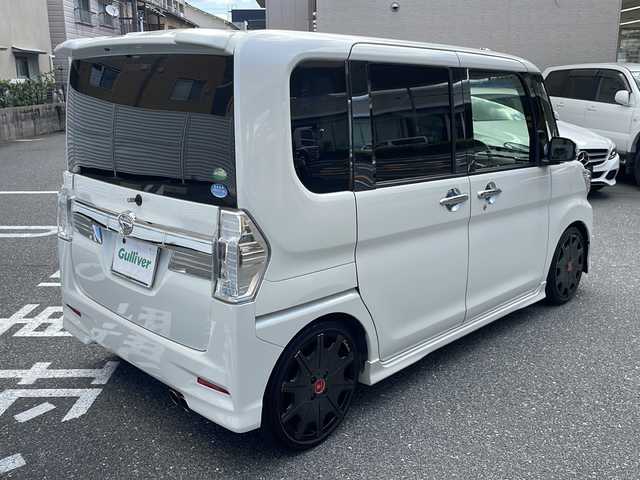 ダイハツ タント カスタム RS トップED SA 広島県 2014(平26)年 8.5万km パールホワイトⅢ /登録時走行距離/　　　　　　　84503キロ/エコアイドル/社外ナビ/バックカメラ/地デジ/両側パワースライドドア/ETC/新車時整備手帳/　　【保証書】/取扱説明書/