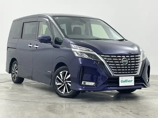日産 セレナ ハイウェイスター V 群馬県 2021(令3)年 5.9万km アズライトブルー 純正１０型ナビ　純正１１型後席モニター　全周囲カメラ　アダプティブクルーズコントロール　レーンキープアシスト　衝突被害軽減ブレーキオートマチックハイビーム　ドライブレコーダー　ＥＴＣ　ＬＥＤ　禁煙車
