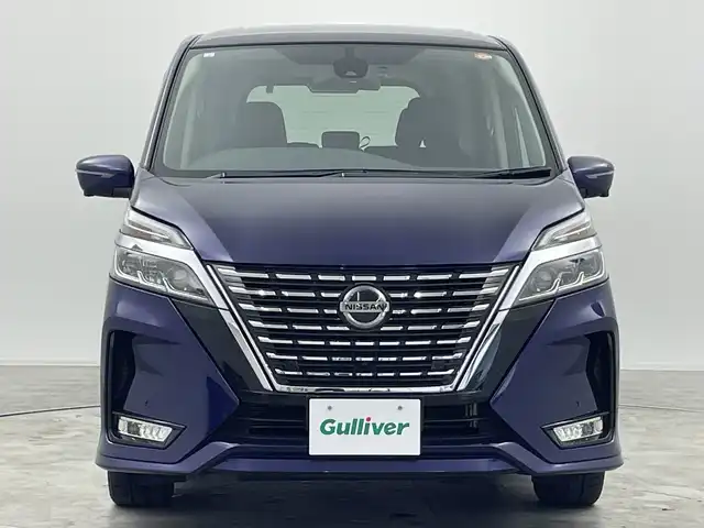 日産 セレナ ハイウェイスター V 群馬県 2021(令3)年 5.9万km アズライトブルー 純正１０型ナビ　純正１１型後席モニター　全周囲カメラ　アダプティブクルーズコントロール　レーンキープアシスト　衝突被害軽減ブレーキオートマチックハイビーム　ドライブレコーダー　ＥＴＣ　ＬＥＤ　禁煙車