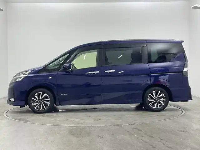 日産 セレナ ハイウェイスター V 群馬県 2021(令3)年 5.9万km アズライトブルー 純正１０型ナビ　純正１１型後席モニター　全周囲カメラ　アダプティブクルーズコントロール　レーンキープアシスト　衝突被害軽減ブレーキオートマチックハイビーム　ドライブレコーダー　ＥＴＣ　ＬＥＤ　禁煙車