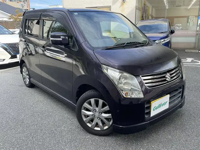 スズキ ワゴンＲ LTDⅡ 福岡県 2011(平23)年 9.1万km ミステリアスバイオレットパール 社外ナビ/（AM/FM/CD/DVD/SD/USB/AUX/ワンセグTV）/シートヒーター（運転席）/オートライト/電格ミラー/純正アルミホイール/社外フロアマット/保証書/取扱説明書/プッシュスタート