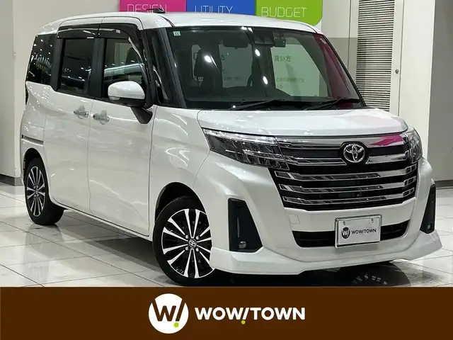 トヨタ ルーミー カスタムG－T 埼玉県 2023(令5)年 2.1万km パールホワイトⅢ スマートアシスト/純正9インチナビ/　　CD/DVD/BT/フルセグTV/全方位カメラ/両側パワースライドドア/レーダークルーズコントロール/LEDオートライト/シートヒーター/純正15インチAW/ステアリングスイッチ/クリアランスソナー/アイドリングストップ/ドライブレコーダー/プッシュスタート/ETC2.0/禁煙車