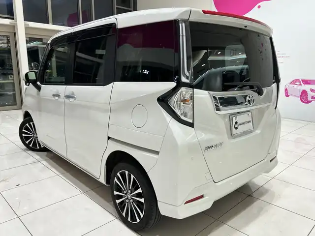 トヨタ ルーミー カスタムG－T 埼玉県 2023(令5)年 2.1万km パールホワイトⅢ スマートアシスト/純正9インチナビ/　　CD/DVD/BT/フルセグTV/全方位カメラ/両側パワースライドドア/レーダークルーズコントロール/LEDオートライト/シートヒーター/純正15インチAW/ステアリングスイッチ/クリアランスソナー/アイドリングストップ/ドライブレコーダー/プッシュスタート/ETC2.0/禁煙車