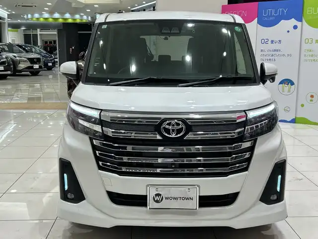 トヨタ ルーミー カスタムG－T 埼玉県 2023(令5)年 2.1万km パールホワイトⅢ スマートアシスト/純正9インチナビ/　　CD/DVD/BT/フルセグTV/全方位カメラ/両側パワースライドドア/レーダークルーズコントロール/LEDオートライト/シートヒーター/純正15インチAW/ステアリングスイッチ/クリアランスソナー/アイドリングストップ/ドライブレコーダー/プッシュスタート/ETC2.0/禁煙車