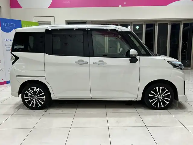 トヨタ ルーミー カスタムG－T 埼玉県 2023(令5)年 2.1万km パールホワイトⅢ スマートアシスト/純正9インチナビ/　　CD/DVD/BT/フルセグTV/全方位カメラ/両側パワースライドドア/レーダークルーズコントロール/LEDオートライト/シートヒーター/純正15インチAW/ステアリングスイッチ/クリアランスソナー/アイドリングストップ/ドライブレコーダー/プッシュスタート/ETC2.0/禁煙車
