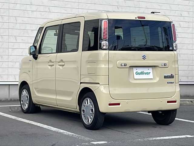 スズキ スペーシア HYBRID G 静岡県 2021(令3)年 6.6万km シフォンアイボリーM /レーダーブレーキサポート//社外CD//コーナーセンサー//レーンキープアシスト//ドラレコ前後//スマートキー//保証書//取説