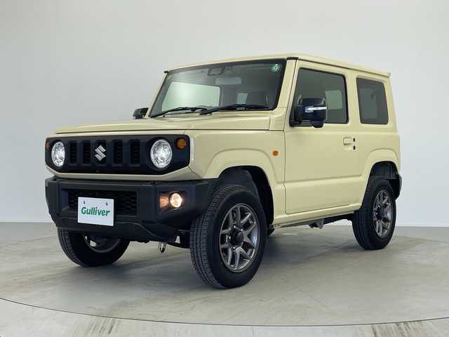スズキ ジムニー XC 奈良県 2020(令2)年 3.5万km シフォンアイボリーM ４WD/純正８インチナビ/フルセグ/クルーズコントロール/バックカメラ/ETC/ドライブレコーダー/セーフティサポート/レーンキープ/ESC/前席シートヒーター/ステアリングリモコン/ダウンヒルアシスト/オートライト/LEDヘッドランプ/純正アルミ/フォグ