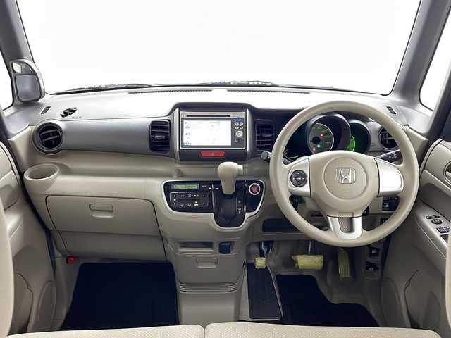 ホンダ Ｎ ＢＯＸ G Lパッケージ 千葉県 2012(平24)年 8.2万km プレミアムホワイトパール 禁煙車/ワンオーナー/純正ナビ(VXM-128VS)/CD/DVD/SD/地デジ/バックカメラ/片側電動スライドドア/ETC/横滑り防止機能/ステアリングスイッチ/アイドリングストップ/電格ミラー/純正ホイールキャップ/スマートキー/プッシュスタート/スペアキー1本/AAC/ドアバイザー/保証書/取扱説明書