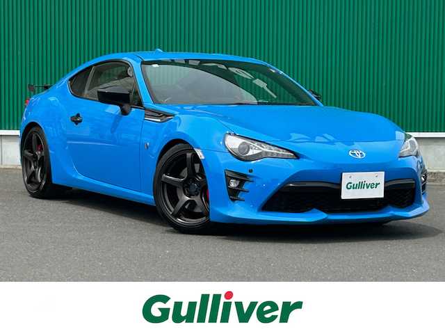 トヨタ ８６ GT リミテッド ブラックPKG 宮城県 2018(平30)年 4万km ブライトブルー TRDフルバケットシート（運転席）/TRDフロントタワーバー/TRDドアスタビライザー/TEIN車高調/WORKEMOTION18インチAW/bremboブレーキキャリパー/社外マフラー/コーナーセンサー/リアスポイラー/純正ナビ（NSZT-W66T）/・CD/DVD/・Bluetooth/・フルセグTV/バックカメラ/ETC/ドライブレコーダー/革巻きステアリング/クルーズコントロール/ステアリングスイッチ/シートヒーター/LEDヘッドライト/フォグランプ/オートライト/スマートキー＆プッシュスタート/電動格納ミラー/純正フロアマット/W/サイド/カーテンエアバッグ