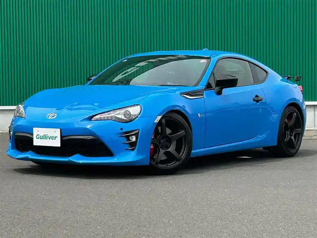トヨタ ８６ GT リミテッド ブラックPKG 宮城県 2018(平30)年 4万km ブライトブルー TRDフルバケットシート（運転席）/TRDフロントタワーバー/TRDドアスタビライザー/TEIN車高調/WORKEMOTION18インチAW/bremboブレーキキャリパー/社外マフラー/コーナーセンサー/リアスポイラー/純正ナビ（NSZT-W66T）/・CD/DVD/・Bluetooth/・フルセグTV/バックカメラ/ETC/ドライブレコーダー/革巻きステアリング/クルーズコントロール/ステアリングスイッチ/シートヒーター/LEDヘッドライト/フォグランプ/オートライト/スマートキー＆プッシュスタート/電動格納ミラー/純正フロアマット/W/サイド/カーテンエアバッグ