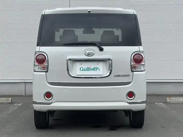 ダイハツ ムーヴ キャンバス G メイクアッフ SA Ⅱ 秋田県 2017(平29)年 5.4万km パールホワイトⅢ 4WD/衝突軽減システム/両側パワスラ/LEDヘッドライト/純正ナビ/フルセグ/バックカメラ/純正アルミ/スマートキー/アイドリングストップ/コーナーセンサー/プッシュスタート/前席シートヒーター/ステアリングスイッチ/オートライト/オートエアコン/パワーステアリング/パワーウィンドウ/横滑り防止/盗難防止装置/電動格納ミラー/保証書/取扱説明書/記録簿