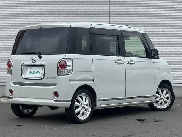 ダイハツ ムーヴ キャンバス G メイクアッフ SA Ⅱ 秋田県 2017(平29)年 5.4万km パールホワイトⅢ 4WD/衝突軽減システム/両側パワスラ/LEDヘッドライト/純正ナビ/フルセグ/バックカメラ/純正アルミ/スマートキー/アイドリングストップ/コーナーセンサー/プッシュスタート/前席シートヒーター/ステアリングスイッチ/オートライト/オートエアコン/パワーステアリング/パワーウィンドウ/横滑り防止/盗難防止装置/電動格納ミラー/保証書/取扱説明書/記録簿