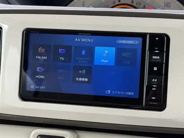 ダイハツ ムーヴ キャンバス X メイクアップ リミテッド SAⅢ 福岡県 2020(令2)年 4.3万km パールホワイトⅢ/ナチュラルベージュマイカメタリック 2トーン 社外ナビ（フルセグＴＶ）　/パノラマモニター　/ＥＴＣ　/前後ドライブレコーダー　/衝突軽減ブレーキ　/横滑り防止　/アイドリングストップ　/アダプティブドライビングビーム　/プッシュスタート/両側電動スライドドア　