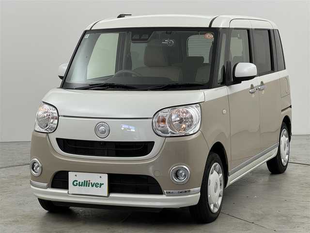 ダイハツ ムーヴ キャンバス X メイクアップ リミテッド SAⅢ 福岡県 2020(令2)年 4.3万km パールホワイトⅢ/ナチュラルベージュマイカメタリック 2トーン 社外ナビ（フルセグＴＶ）　/パノラマモニター　/ＥＴＣ　/前後ドライブレコーダー　/衝突軽減ブレーキ　/横滑り防止　/アイドリングストップ　/アダプティブドライビングビーム　/プッシュスタート/両側電動スライドドア　