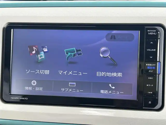 ダイハツ ムーヴ キャンバス G メイクアッフ SA Ⅱ 岩手県 2017(平29)年 4.6万km パールホワイトⅢ/ファインミントメタリック 2トーン 両側パワースライドドア　衝突被害軽減　純正ナビ　全周囲カメラ　Ｂｌｕｅｔｏｏｔｈ　ＣＤ／ＤＶＤ再生　ＵＳＢ接続　フルセグ　ＥＴＣ　ＬＥＤオートライト　Ｆフォグ　コーナーセンサー　純正フロアマット