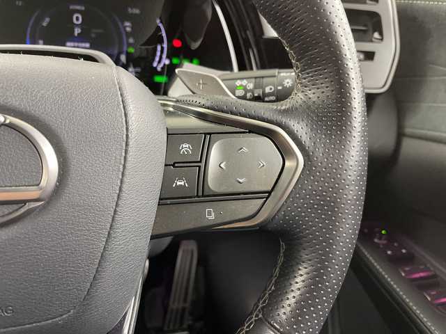 レクサス ＲＸ 500h Fスポーツパフォーマンス 道央・札幌 2023(令5)年 1.2万km ホワイトノーヴァガラスフレーク ・4WD /ムーンルーフ/・レクサスセーフティーシステム＋/・プリクラッシュセーフティ/・TRDフルエアロ/・純正ディスプレイオーディオナビ/・BT/USB/Miracast/フルセグTV/・AndroidAuto/AppleCarPlay/・パノラミックビューモニター/・パドルシフト/・デジタルインナーミラー/・パワーバックドア/・前席パワーシート/D席メモリシート/・全席シートヒーター&ベンチレーション/・ステアリングヒーター/ステアリングスイッチ/・ヘッドアップディスプレイ/・LEDオートライト/オートマチックハイビーム/・プッシュスタート/スマートキー×2