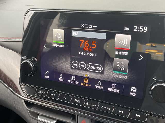 日産 オーラ 福岡県 2023(令5)年 1.5万km ピュアホワイトパール / スーパーブラック 2トーン 純正メーカーナビ/（フルセグTV/BT/USB/HDMI/AM/FM）/全方位カメラ/バックカメラ/nismoフルエアロ/プロパイロット/デジタルインナーミラー/レーダークルーズコントロール/ブラインドスポットモニター/置くだけ充電/電動パーキングブレーキ/オートホールド/純正17インチアルミホイール/ETC2.0/前後ドライブレコーダー/アイドリングストップ/スマートキー/スペアキー/純正フロアマット/ハーフレザーシート/車線逸脱警報/オートマチックハイビーム/LEDヘッドライト/ステアリングスイッチ/フォグランプ/ドアバイザー