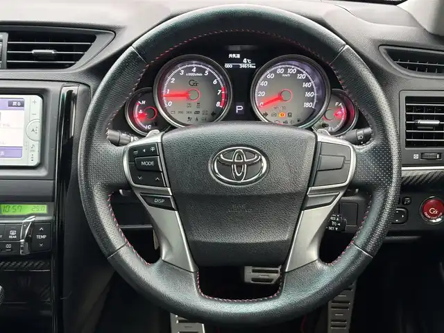 トヨタ マークＸ 250G Sパッケージ G’s 茨城県 2014(平26)年 3.5万km ダークレッドマイカメタリック 純正メモリナビ/　（AM/FM/AUX/CD/Bluetooth/フルセグ）/バックカメラ/クルーズコントロール/ETC/HIDヘッドライト/ハーフレザーシート/純正アルミホイール/純正フロアマット/パワーステアリング/オートライト/W＋カーテンエアバック