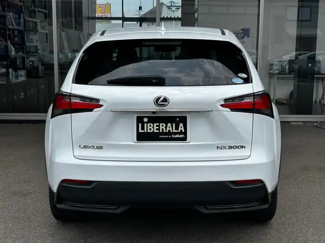 レクサス ＮＸ 300h Fスポーツ 富山県 2015(平27)年 7.9万km ホワイトノーヴァガラスフレーク 純正ナビ（TV/CD/DVD/BT/AMFM/USB/AUX)/パワーバックバックドア/前席パワーシート/ハンドルヒーター/クルーズコントロール（追従あり）/ETC/プッシュスタート/スマートキー（スペア1本）/純正18インチホイール/前席シートヒーター/サンルーフ/純正フロアマット/衝突軽減ブレーキ/横滑り防止