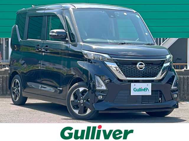 日産 ルークス HWS X プロパイロットED 茨城県 2020(令2)年 0.8万km ブラック プロパイロット/純正9インチナビゲーション/CD/DVD/Bluetooth/フルセグ/アラウンドビューモニター/レーンキープアシスト/コーナーセンサー/ビルトインETC2.0/前方ドライブレコーダー/両側パワースライドドア/純正AW/オートライト/LEDヘッドライト