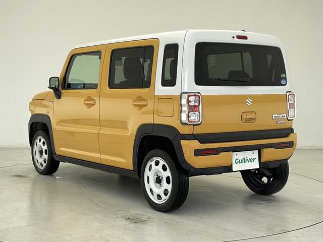 スズキ ハスラー HYBRID G 千葉県 2020(令2)年 3.8万km アクティブイエロー/ホワイト2トーンルーフ パナソニックナビ/【ラジオ・SD・iPod・TV・USB・BT・CD・DVD・HDMI・VTR】/シートヒーター/ETC/アイドリングストップ/オートライト/純正フロアマット/純正スチールホイール