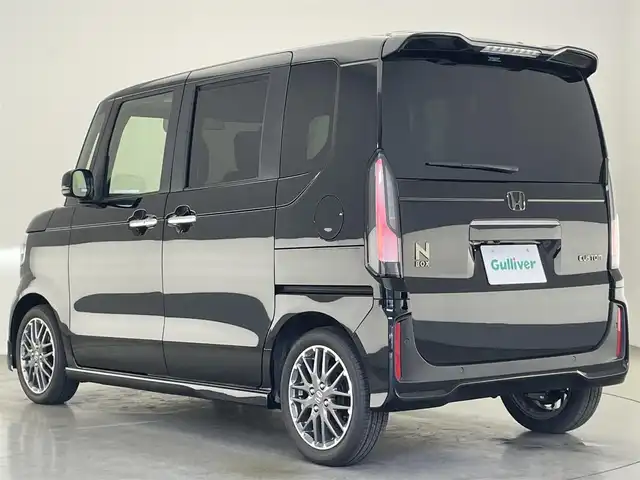 ホンダ Ｎ ＢＯＸ カスタム ターボ 愛知県 2025(令7)年 0.1万km クリスタルブラックパール 無限フロントスポイラー　ホンダセンシング　両側パワースライドドア　シートヒーター　ホンダコネクトナビ装着パッケージ　電動パーキングブレーキ　衝突軽減装置　追従クルコン　ハンドル支援　ＬＥＤオートライト　ハーフレザー　禁煙車
