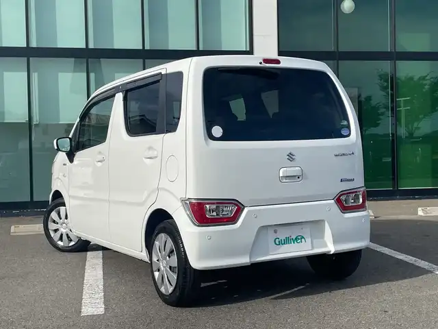 スズキ ワゴンＲ HYBRID FX 和歌山県 2020(令2)年 6.7万km スペリアホワイト 社外７インチナビ/（AM/FM/CD)/衝突軽減ブレーキ/後方コーナーセンサー/レーンキープ/横滑り防止装置/シートヒーター/ETC/アイドリングストップ/ヘッドライトレベライザー/電動格納ミラー/ドアバイザー/ハロゲンヘッドライト