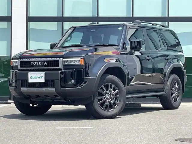 トヨタ ランドクルーザー ２５０ VX 和歌山県 2024(令6)年 0.6万km ブラック 純正12.3インチナビ/全方位カメラ/BT/HDMI/衝突被害軽減ブレーキ/レーンキープアシスト/レーダークルーズコントロール/前後コーナーセンサー/オートライト/ブラインドスポットモニター/サンルーフ/ビルトインETC2.0/ドラレコ/デジタルインナーミラー/前席/・シートヒーター/・シートベンチレーション/・パワーシート/電動リアゲート/ルーフレール/純正18インチアルミ