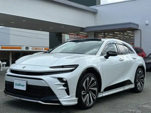 トヨタ クラウン スポーツ Z 熊本県 2024(令6)年 0.1万km プレシャスホワイトパール ワンオーナー/パノラマルーフ/モデリスタエアロ（F.S.R）/純正ナビ機能付きディスプレーオーディオ/【フルセグTV/Bluetooth】/全方囲カメラ/バックカメラ/デジタルインナーミラー/トヨタチームメイト/アドバンストパーク/レーダークルーズコントロール/衝突被害軽減システム/ヘッドアップディスプレイ/コーナーセンサー/純正21インチAW/ビルトインETC2.0/オートLEDヘッドライト/オートハイビーム/ウィンカーミラー/黒革シート/前席シートヒーター/エアシート/ステアリングヒーター/ワイヤレス充電器/プッシュスタート/ステアリングスイッチ/純正フロアマット/純正ドアバイザー/横滑り防止/盗難防止装置/保証書/取扱説明書