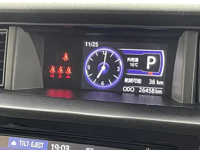 トヨタ タンク G－T 群馬県 2019(平31)年 2.7万km ブラックマイカメタリック 禁煙車　純正７型ナビ　クルーズコントロール　両側パワースライドドア　前席シートヒーター　障害物センサー　ETC2.0 純正ドライブレコーダー　オートマチックハイビーム　オートライト　スマートキー