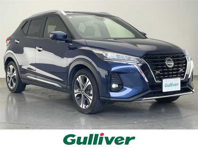日産 キックス X 愛知県 2021(令3)年 3.1万km ダークブルー 純正９型ナビ　フルセグＴＶ　全方位カメラ　プロパイロット　デジタルインナーミラー　シートヒーター　ステアリングヒーター　ルーフレール　エマブレ　衝突軽減　追従クルコン　コーナーセンサー　ＬＥＤオートライト　フォグランプ　ハンドル支援　電動パーキングブレーキ　禁煙車
