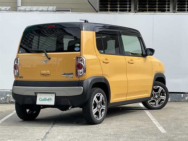 スズキ ハスラー X ターボ 青森県 2018(平30)年 3.7万km アクティブイエロー/ブラック2トーンルーフ 4WD/ターボ/全方位モニター/フォグランプ/社外メモリナビ/社外フルセグTV/AM/FM/CD/DVD/USB/BT/純正AW/純正フロアマット/社外ドライブレコーダー/ETC2.0/シートヒーター/ベンチシート/レーンキープアシスト/オートライト/アイドリングストップ/横滑り防止機能装置/ダウンヒルアシストコントロール/プリクラッシュ/盗難防止機能装置/冬タイヤ積み込み有/保証書/取扱説明書