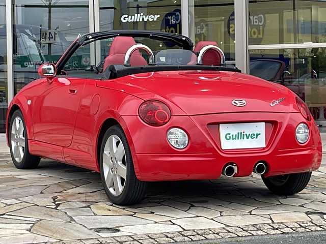 ダイハツ コペン アクティブトップ 静岡県 2008(平20)年 8.8万km シャイニングレッド 【主要装備】/社外ＳＤナビ　/純正１５インチアルミホイール　/ＥＴＣ　/オープンカー　/バックカメラ　/前席シートヒーター　/キセノンヘッドライト　/レザーシート　/リモコンキー