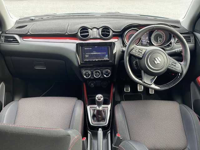 スズキ スイフト スポーツ 宮崎県 2023(令5)年 1.3万km スピーディーブルーM ワンオーナー/社外ナビ　KENWOOD/　(TV/AM/FM/BT/DVD)/MT車/オートライト/クルーズコントロール/純正アルミ　17インチ/純正フロアマット/ステアリングスイッチ/プッシュスタート/ドライブレコーダー/ETC