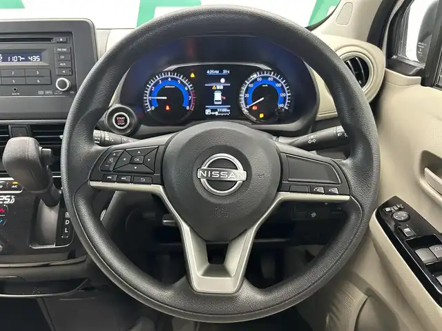 日産 デイズ X 鹿児島県 2024(令6)年 1.1万km ホワイトパール オーディオ　/全方位カメラ　/バックカメラ　/衝突軽減ブレーキ　/アイドリングストップ　/前後コーナーセンサー　/ステアリングリモコン/ＬＥＤヘッドライト　/ヘッドライトレベライザー　/ＵＳＢ充電ソケット　/禁煙