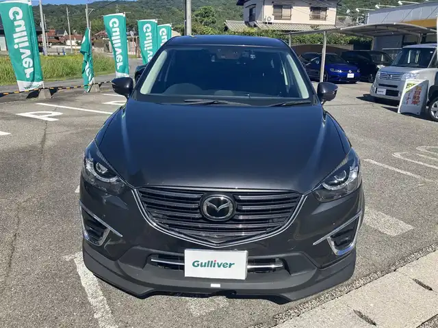 マツダ ＣＸ－５ XD Lパッケージ 広島県 2016(平28)年 14.7万km メテオグレーマイカ スマートブレーキサポート/マツダコネクトナビ/革シート/LDWS/レーンキーピングアシスト/BSM/i-stop/車高調/グレッディー（トラスト）製無塗装フロントアンダーエアロ/レーダークルーズ/フルセグTV/Bluetooth/バックカメラ/オートライト（LED）/パワーシート（運転席・助手席）/シートヒーター（運転席・助手席）/スマートインETC/BOSEサウンド/新車保証書/取扱説明書/スペアキー