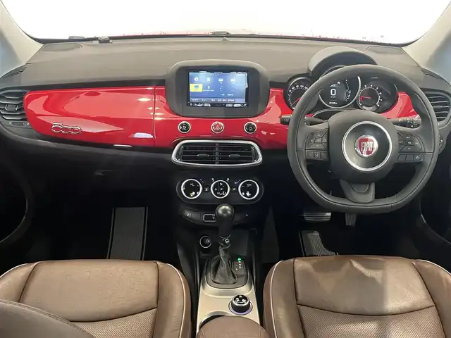 フィアット ５００Ｘ ポップスタープラス 岐阜県 2016(平28)年 3.8万km 赤 carrozzeriaナビ AVIC-RZ06/　デジタルテレビ　DVD CD　Bluetooth　USB/前席シートヒーター/アダプティブクルーズコントロール/バックカメラ/パドルシフト/レーンデパーチャーウォーニング/エレクトロニック スタビリティ コントロール/ブラインドスポットモニター/スマートキースペア/前後ドライブレコーダー