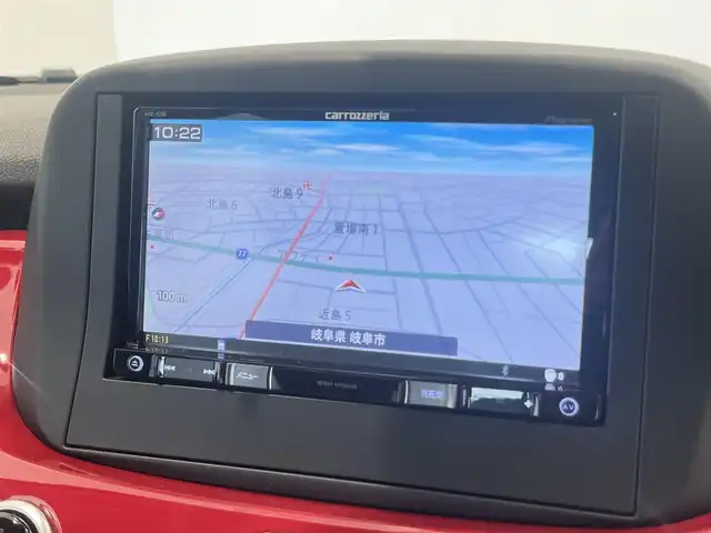 フィアット ５００Ｘ ポップスタープラス 岐阜県 2016(平28)年 3.8万km 赤 carrozzeriaナビ AVIC-RZ06/　デジタルテレビ　DVD CD　Bluetooth　USB/前席シートヒーター/アダプティブクルーズコントロール/バックカメラ/パドルシフト/レーンデパーチャーウォーニング/エレクトロニック スタビリティ コントロール/ブラインドスポットモニター/スマートキースペア/前後ドライブレコーダー