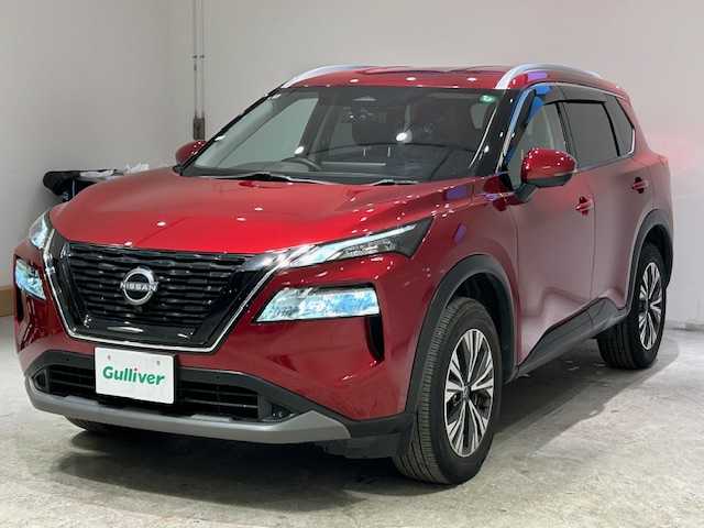日産 エクストレイル X e－4ORCE 宮城県 2022(令4)年 1.6万km カーマインレッド ３６０°セーフティアシスト/・プロパイロット/・インテリジェントエマージェンシーブレーキ/・インテリジェントFCW（前方衝突予測警報）/・インテリジェントLI（車検逸脱防止支援システム）/・インテリジェントBSI（後側方衝突防止支援システム）/・ペダル踏み間違い防止機能/・急発進抑制装置/４WD/・ダウンヒルアシスト/純正ナビ/・フルセグTV/Bluetooth/USB/・ETC/・ドライブレコーダー前後/デジタルインナーミラー/ブラインドスポットモニター/電子パーキング/・オートブレーキホールド/革巻ステアリング/・ステアリングスイッチ/・ステアリングヒーター/パワーシート（運転席）/・シートヒーター（運転席）/プッシュスタート/・スマートキー/・アイドリングストップ/LEDヘッドライト/・オートライト/・オートハイビーム/電動格納ミラー/・純正フロアマット/・純正アルミホイール/・純正ドアバイザー/・ルーフレール