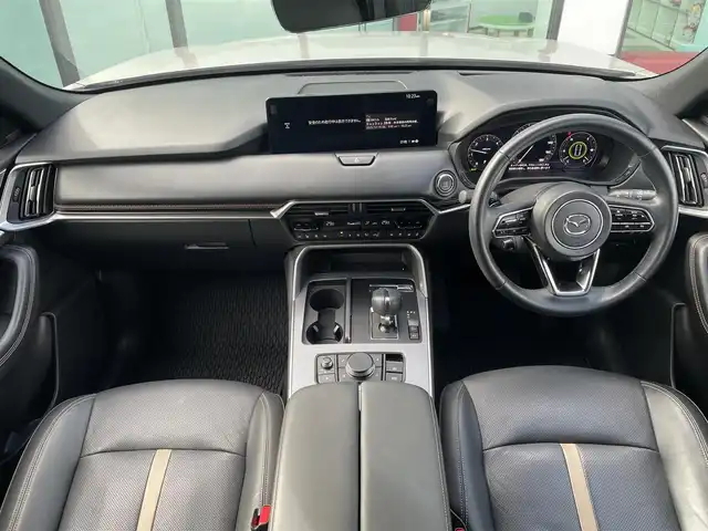 マツダ ＣＸ－６０ XD HV エクスクルーシブスポーツ 東京都 2022(令4)年 2.4万km プラチナクォーツメタリック パノラマサンルーフ/純正メモリナビ/360℃ビューモニター/ETC/ドライブレコーダー/パドルシフト/シートヒーター/ベンチレーションシート/ステアリングヒーター/パワーシート/パワーテールゲート/衝突軽減ブレーキ/レーンキープアシスト/ブラインドスポットモニター/コーナーセンサー/レーダークルーズコントロール/LEDヘッドライト/スマートキー