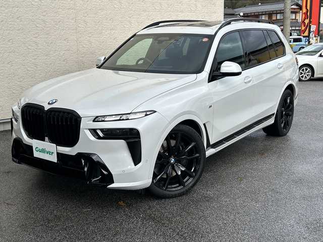 ＢＭＷ ＢＭＷ Ｘ７ xDrive40d Mスポーツ 滋賀県 2023(令5)年 3.4万km ミネラルホワイト ＜メーカーオプション＞/Bowers&Wilkinsダイアモンドサラウンドサウンドシステム/Mスポーツパッケージプロ/・Mスポーツエキゾーストシステム/・Mスポーツブレーキ/・Mシートベルト/・Mハイグロス・シャドーラインエクステリア/スカイラウンジパノラマルーフ/Bowers&Wilkinsダイアモンドサラウンドサウンドシステム/2列目コンフォートシート/・禁煙車/・BMWドライビングアシストプロ/車速追従クルコン/レーンキープアシスト/エマージェンシーブレーキシステム/・LEDヘッドライト