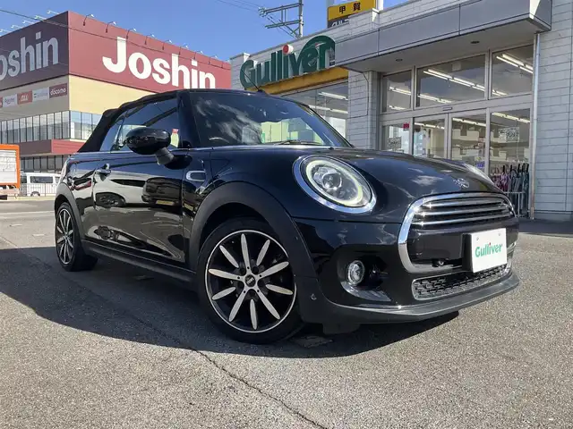 ＭＩＮＩ ミニ クーパー コンバーチブル 滋賀県 2020(令2)年 9.4万km 黒 ワンオーナー/JAAA検査実施済み車両/ターボ車/カメラ/パーキングアシストパッケージ/ラウンジスタイル/本革シート（ブラウン）/前席シートヒーター/純正ナビ/Bluetooth/バックカメラ/ETC/純正LEDヘッドライト/純正17インチアルミホイール/スペアキー有り/取扱説明書/保証書/