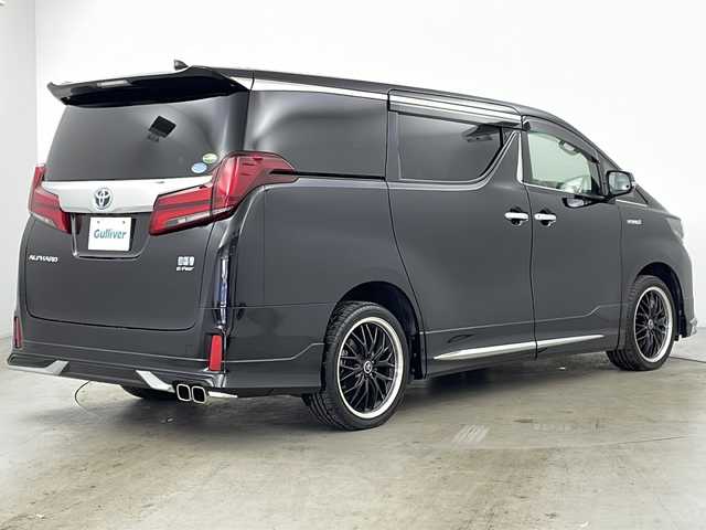 トヨタ アルファードハイブリット S 道央・札幌 2019(平31)年 5.7万km ブラック ・4WD/・純正ナビCD&DVD&SD&BT&フルセグTV/・LTA/・PKSB/・RSA/・クリアランスソナー/・レーダークルーズコントロール/・モデリスタフルエアロ/・純正フリップダウンモニター/・両側パワースライドドア/・バックカメラ/・ステアリングスイッチ/・純正フロアマット/・純正ドライブレコーダー/・100V1500W/・オートマチックハイビーム/・オートライト/・LEDヘッドライト/・LEDフォグ/・ウォークスルー/・スマートキー/・社外19インチAW