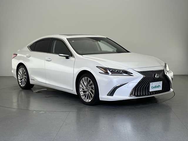 レクサス ＥＳ 300h バージョンL 長野県 2018(平30)年 6.5万km ソニッククォーツ サンルーフ/純正大型ナビ/（フルセグ/Bluetooth/CD/DVD）/全方位モニター/衝突軽減ブレーキ/レーンキープアシスト/レーダークルーズコントロール/前後コーナーセンサー/ブラインドスポットモニター/パーキングサポートアラート/電動リアゲート/ビルトインETC2.0/デジタルインナーミラー/ステアリングヒーター/社外レーダー（Z190R)/前方ドラレコ/D席、N席メモリ付きパワーシート/パドルシフト/革巻きステアリング/電動後席サンシェード/ナノイーエアコン/LEDヘッドライト/スマートキー