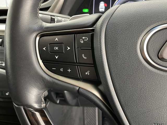 レクサス ＥＳ 300h バージョンL 長野県 2018(平30)年 6.5万km ソニッククォーツ サンルーフ/純正大型ナビ/（フルセグ/Bluetooth/CD/DVD）/全方位モニター/衝突軽減ブレーキ/レーンキープアシスト/レーダークルーズコントロール/前後コーナーセンサー/ブラインドスポットモニター/パーキングサポートアラート/電動リアゲート/ビルトインETC2.0/デジタルインナーミラー/ステアリングヒーター/社外レーダー（Z190R)/前方ドラレコ/D席、N席メモリ付きパワーシート/パドルシフト/革巻きステアリング/電動後席サンシェード/ナノイーエアコン/LEDヘッドライト/スマートキー