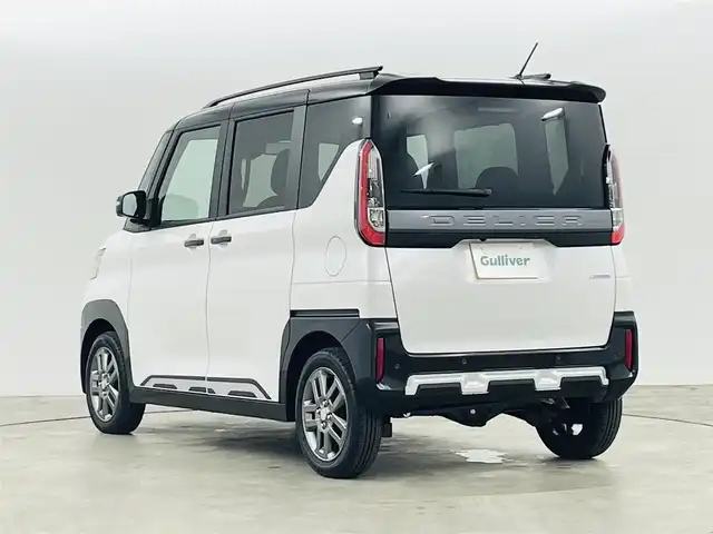 三菱 デリカミニ T プレミアム 福島県 2025(令7)年 0.1千km アメジストブラック/シルキーホワイト e-Assist/・衝突被害軽減ブレーキシステム［FCM］ /・誤発進抑制機能（前進時）/・車線逸脱警報システム［LDW］/・オートマチックハイビーム［AHB］/純正9インチディスプレイオーディオ/・AppleCarPlay/AndroidAuto/BT/AM/FM/USB/・全方位モニター/デジタルインナーミラー/両側パワースライドドア/後席サーキュレーター/革巻きステアリング/・ステアリングスイッチ/・オートクルーズコントロール/・ステアリングヒーター/・パドルシフト/ＬＥＤヘッドライト/・LEDフォグランプ/・オートライト/スマートキー/・プッシュスタート