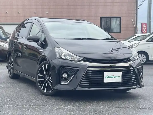 トヨタ プリウス α S ツーリングセレクション G’s 群馬県 2017(平29)年 8.7万km アティチュードブラックマイカ ワンオーナー/社外メモリナビ、地デジ、Bluetooth、CD、DVD/　（AVIC-RL900）/バックカメラ/社外ドライブレコーダー（前方録画）/革巻きステア/スマートキー×２/ビルトインETC/LEDヘッドライト/W・サイド・カーテンエアバッグ/保証書、取説