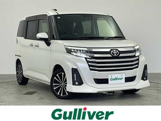 トヨタ ルーミー カスタムG－T 愛知県 2020(令2)年 2.8万km パールホワイトⅢ /禁煙車//ワンオーナー//純正ナビ(NSZT-W68T)//フルセグTV//バックカメラ//ビルトインETC//スマートアシスト//前後方誤発進抑制//車線逸脱警報//ふらつき警報//標識認識機能//前後コーナーセンサー//LEDヘッドライト//オートライト//アダプティブドライビングビーム//LEDフォグランプ//両側パワースライドドア//ウォークスルー//革巻きステアリング//ステアリングスイッチ//プッシュスタート//電動格納ミラーウィンカー//電子パーキングブレーキ//ブレーキホールド//新車保証書・取扱説明書//スペアキー